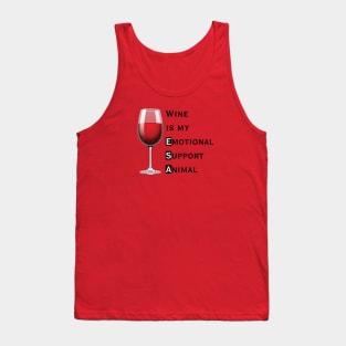 Emotional Support Animal-Wine Tank Top